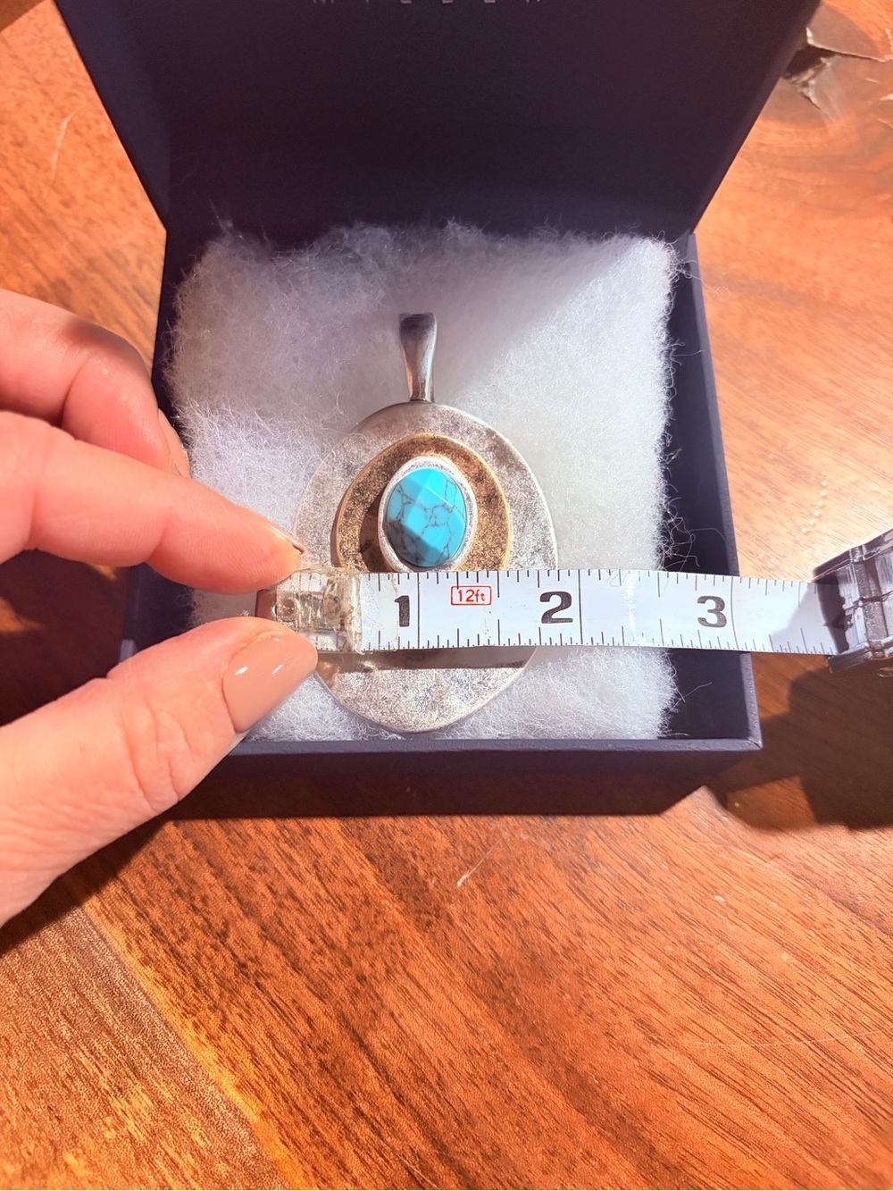 Boho Turquoise Pendant - Picture 3 of 4